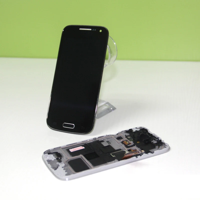 Для Samsung Galaxy s4 mini i9190 i9195 i9192 ЖК дисплей сенсорный экран дигитайзер Рамка рамка