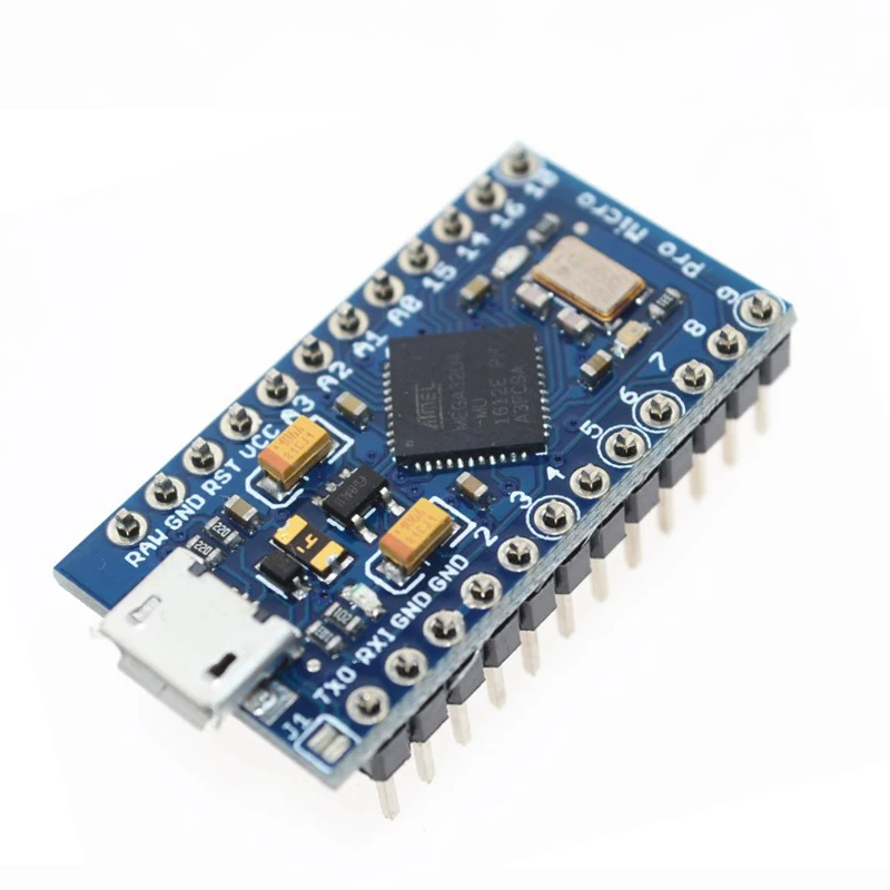 Плата Pro Micro USB ATmega32U4 Pro Micro 5 В/16 МГц, модуль для контроллера Arduino ATMega 32U4, замена ATmega328 Pro-Mini
Плата Pro Micro USB ATmega32U4 Pro Micro 5 В/16 МГц, модуль для контроллера Arduino ATMega 32U4, замена ATmega328 Pro-Mini