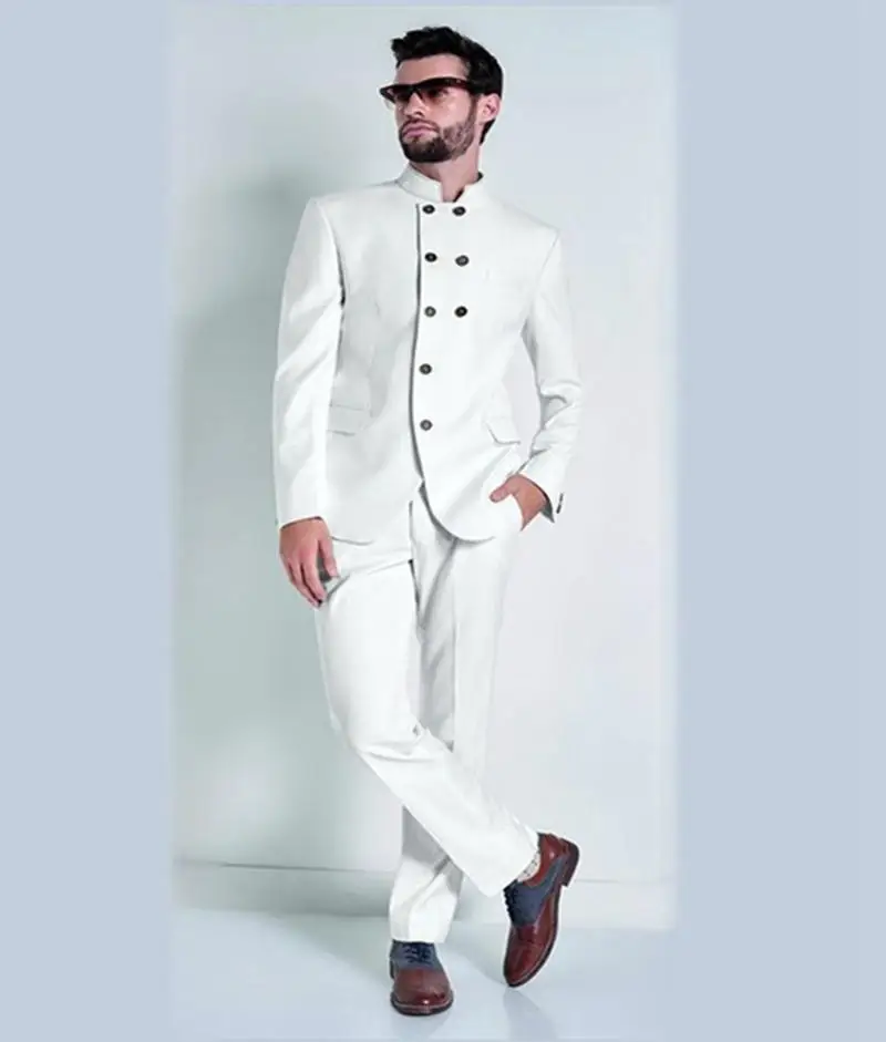 New High Collar Men Wedding Suits Slim Fit 2 Piece Groomsman Formal Prom Tuxedos C26
New High Collar Men Wedding Suits Slim Fit 2 Piece Groomsman Formal Prom Tuxedos C26