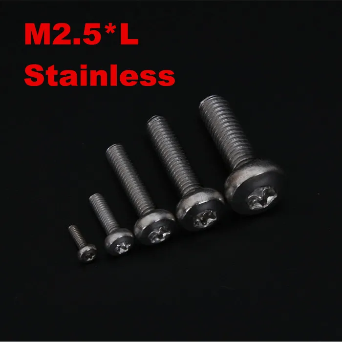 500 шт./лот винт Torx с круглой головкой из нержавеющей стали M2.5 * 4/5/6/8/10/12/14/16/18/20 T8
500 шт./лот винт Torx с круглой головкой из нержавеющей стали M2.5 * 4/5/6/8/10/12/14/16/18/20 T8