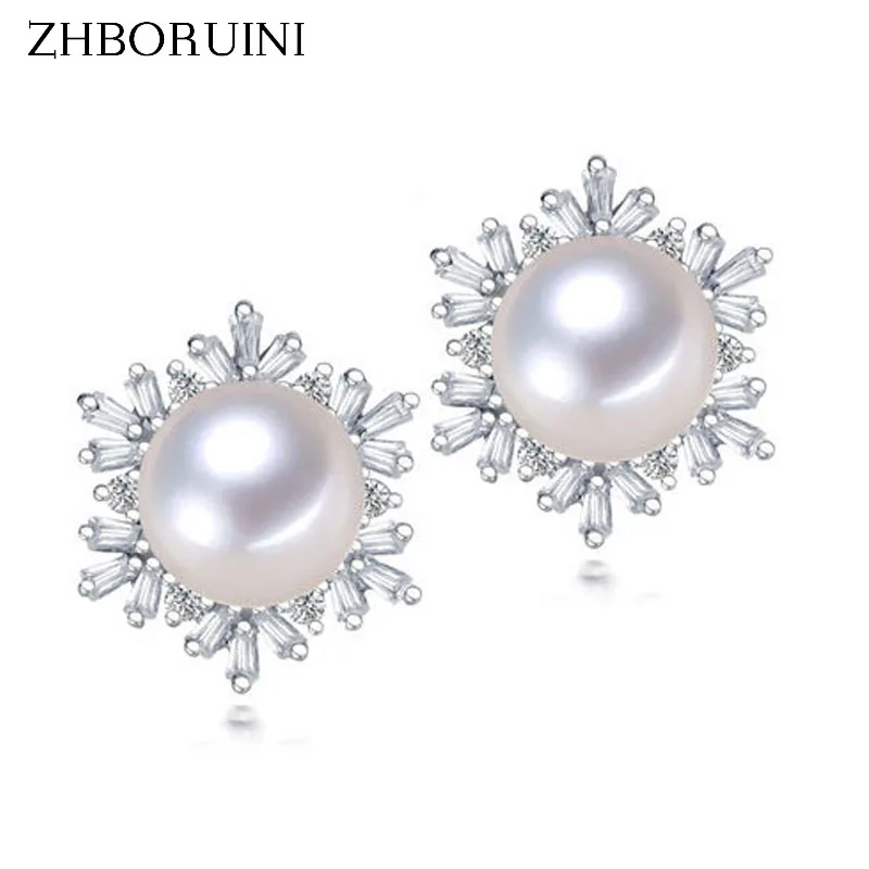 ZHBORUINI Fashion Pearl Earrings High Quality Natural Freshwater Pearl Snowflake 925 Sterling Silver Pearl Jewelry For Women
ZHBORUINI Fashion Pearl Earrings High Quality Natural Freshwater Pearl Snowflake 925 Sterling Silver Pearl Jewelry For Women