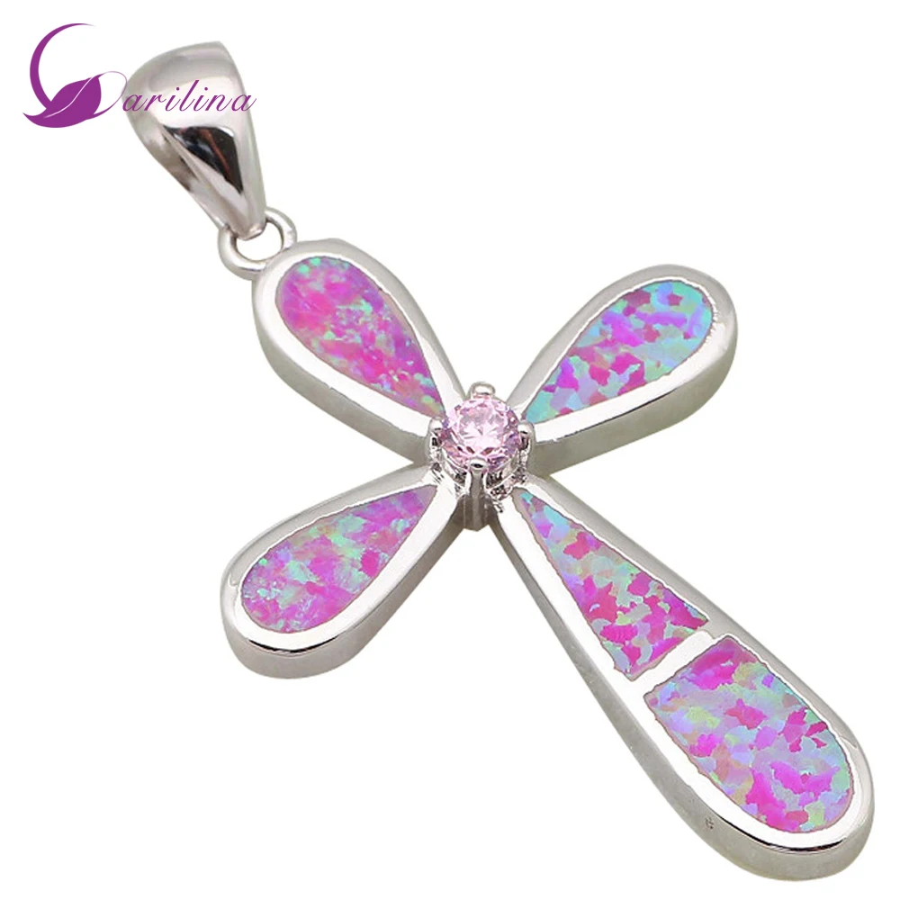 Best Quality Silver Color Jewelry Cross Pink Opal & Pink Zircon Pendant For Women Fashion Jewelry P028
Best Quality Silver Color Jewelry Cross Pink Opal & Pink Zircon Pendant For Women Fashion Jewelry P028