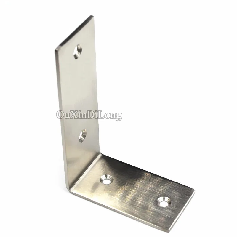 NEW 2PCS Stainless Steel Right Angle Corner Bracket L Shape Brushed Finish Frame Board Brace Support Furniture Connecting Parts
NEW 2PCS Stainless Steel Right Angle Corner Bracket L Shape Brushed Finish Frame Board Brace Support Furniture Connecting Parts
