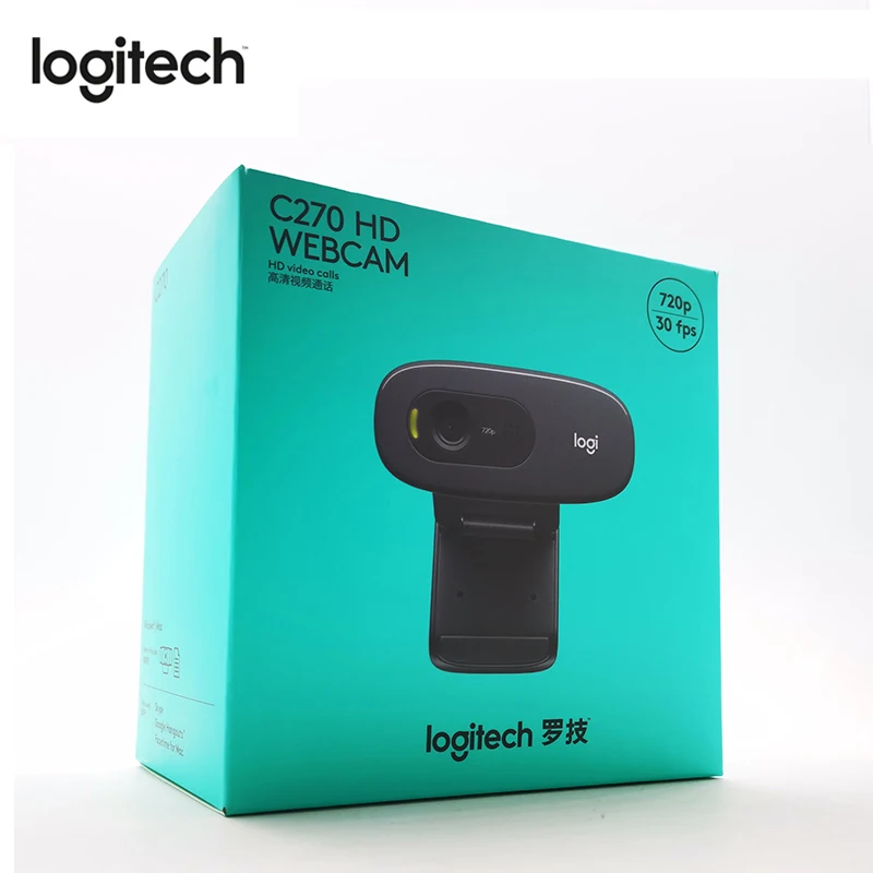 Веб камера Logitech C270 HD игровая веб Auchor для прямой трансляции встроенный микрофон