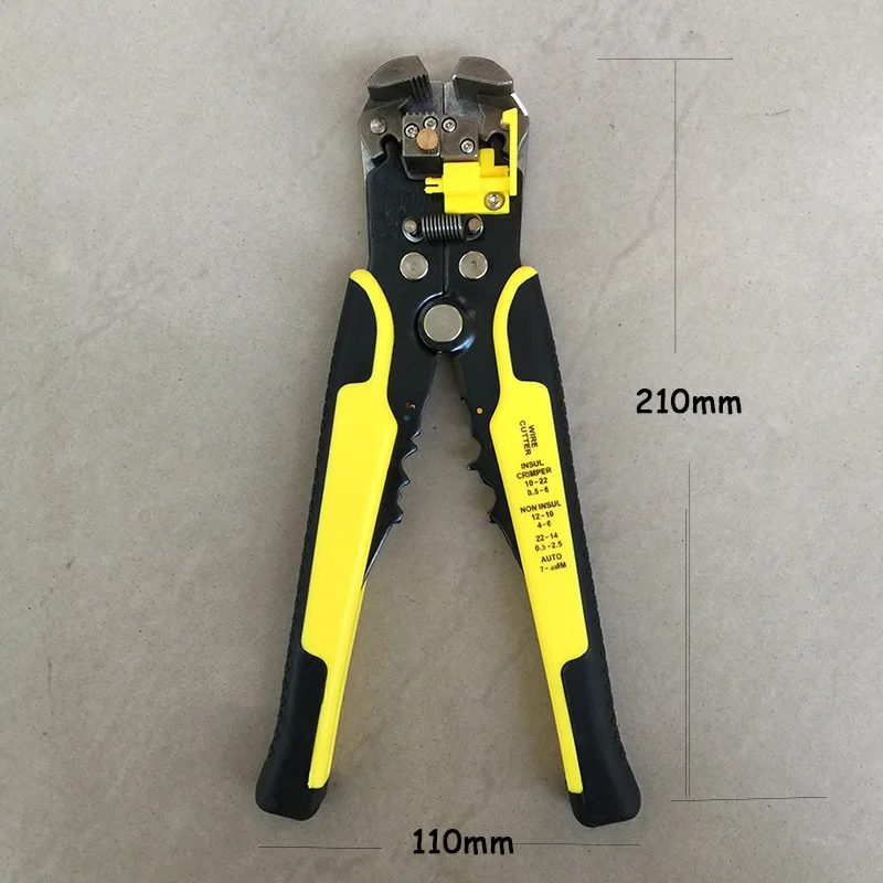 Self-adjusting Automatic Wire Stripping Tool Cable Stripper for Industry 10-24 AWG Stranded Wire Cutting Crimper
Self-adjusting Automatic Wire Stripping Tool Cable Stripper for Industry 10-24 AWG Stranded Wire Cutting Crimper