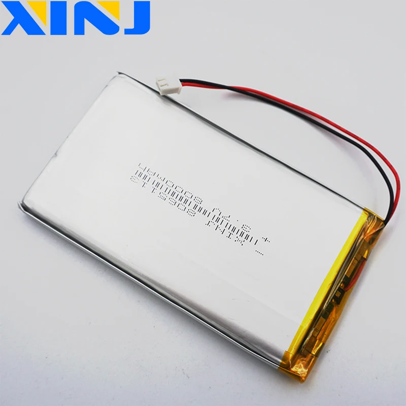 XINJ 3 7 V 8000 мА/ч 2pin JST PH 2 54 мм литиевая полимерная аккумуляторная батарея 8065113 для GPS