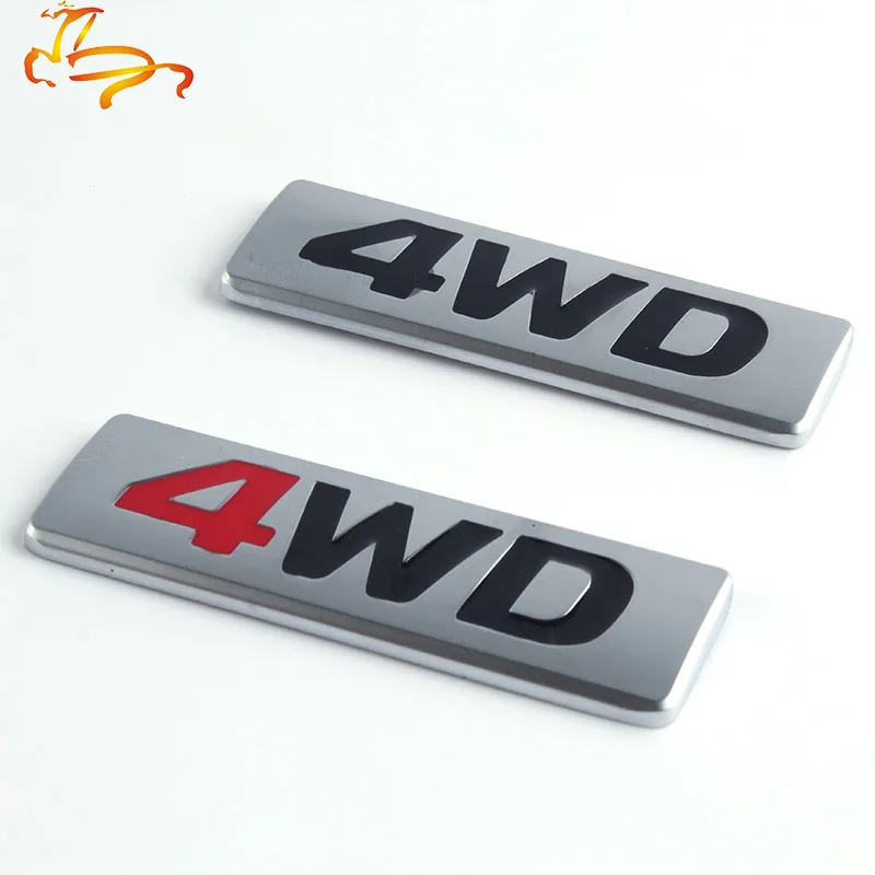 

3D Chrome Metal Sticker 4WD Emblem 4X4 Badge Decal Car Styling For Honda CRV Accord Civic Suzuki Grand Vitara Swift SX4