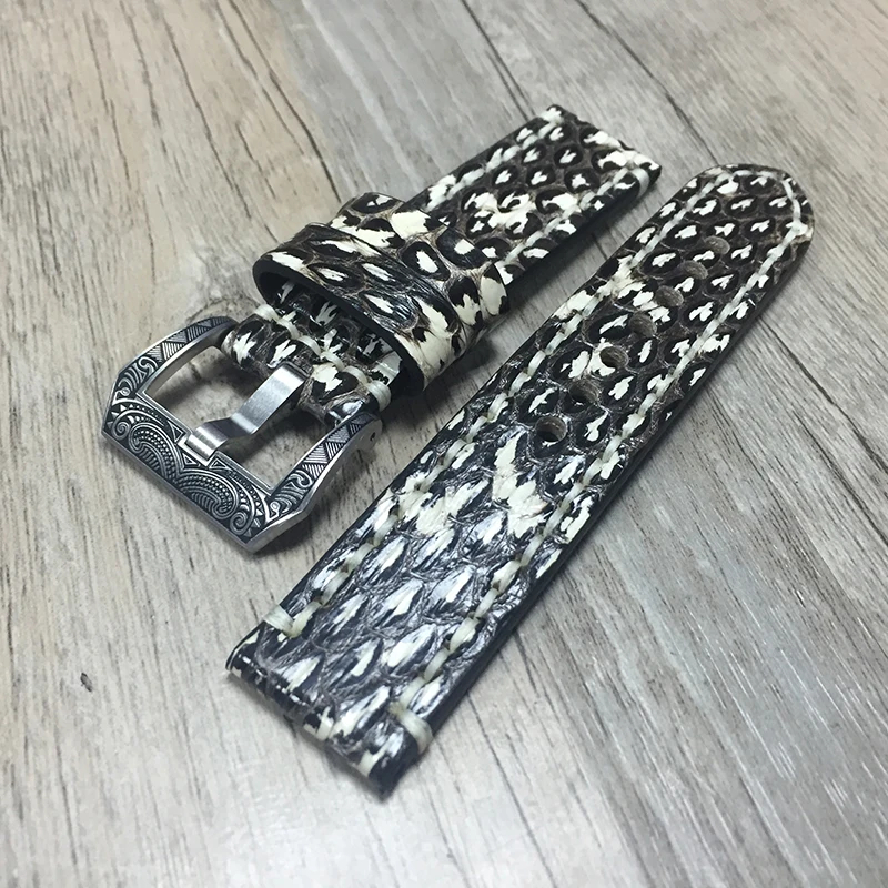 20mm 22mm 24mm 26mm Luxury personality Handmade Genuine Python leather pattern Watch BandS Watchband Strap for Panerai PAM Omega
20mm 22mm 24mm 26mm Luxury personality Handmade Genuine Python leather pattern Watch BandS Watchband Strap for Panerai PAM Omega