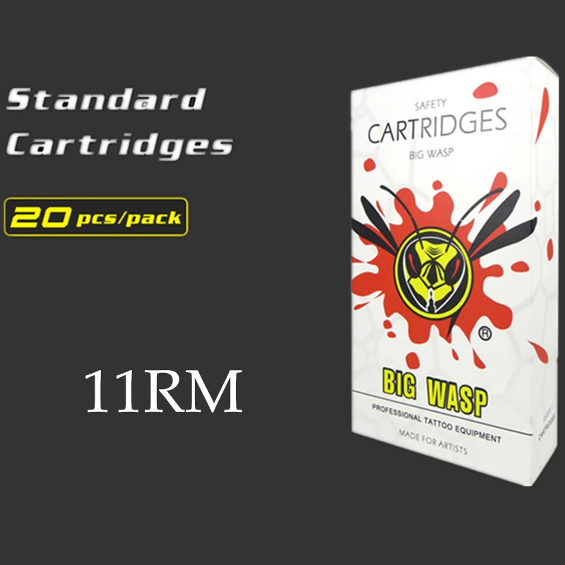 BIGWASP Disposable White Cartridge Needle 11 Curved Magnum (11RM) Tattoo Needle 20Pcs/Box Wholesale Supply
BIGWASP Disposable White Cartridge Needle 11 Curved Magnum (11RM) Tattoo Needle 20Pcs/Box Wholesale Supply