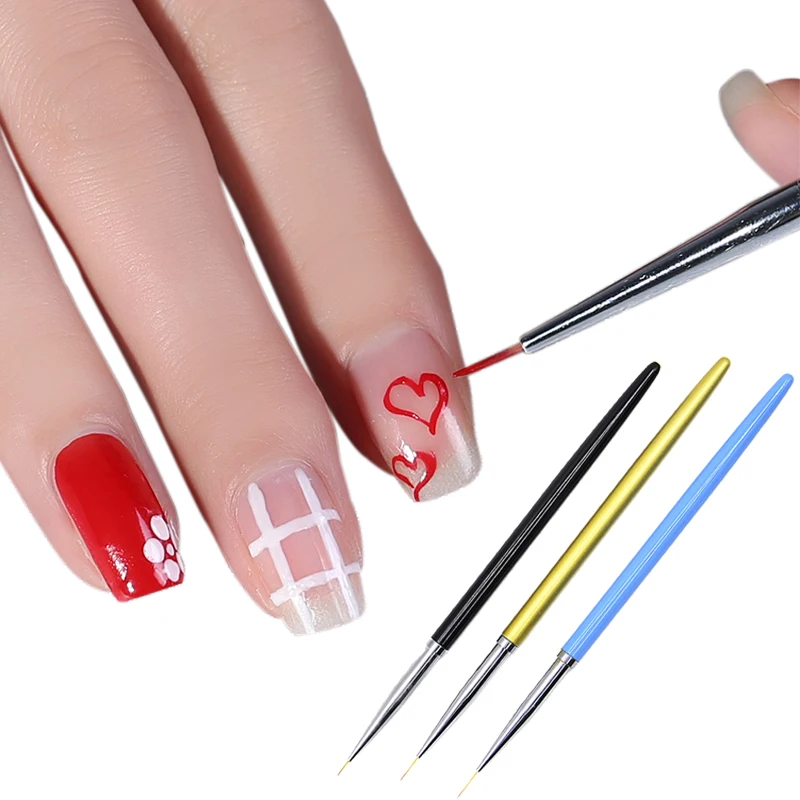 3Pcs/Pack Nail Art Painting Liner Pen DIY Manicure Nails Brushes Kits Nail Decoration Art Brush Tool Accessories
3Pcs/Pack Nail Art Painting Liner Pen DIY Manicure Nails Brushes Kits Nail Decoration Art Brush Tool Accessories