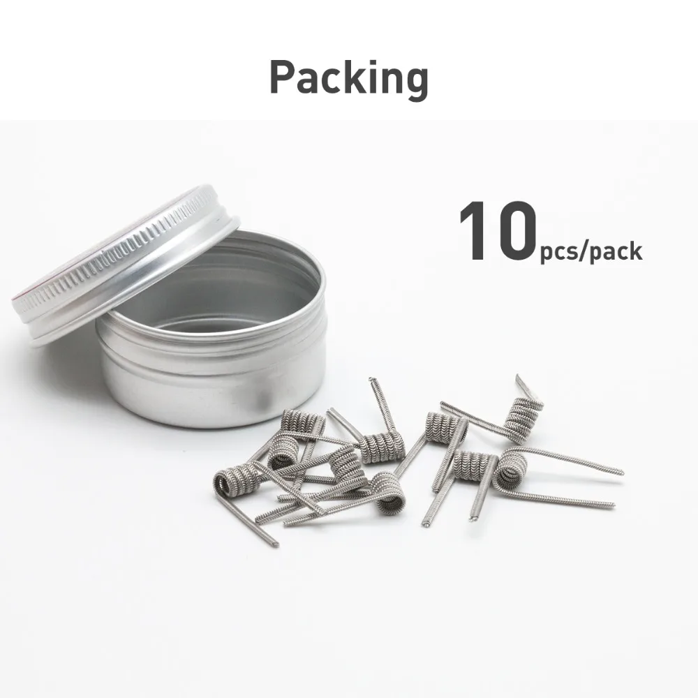 Volcanee Ni80 Prebuilt Coil Alien V2 Parallel Fused Clapton Coil Premade for zeus RTA Atomizer Vape DIY (10pcs/pack)
Volcanee Ni80 Prebuilt Coil Alien V2 Parallel Fused Clapton Coil Premade for zeus RTA Atomizer Vape DIY (10pcs/pack)