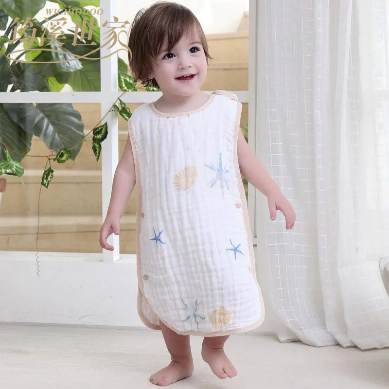 Baby sleeping bag Two layer Sleep Sack muslin Blanket thick Soft Vest Type Cotton Gauze Newborn Baby Sleeping
Baby sleeping bag Two layer Sleep Sack muslin Blanket thick Soft Vest Type Cotton Gauze Newborn Baby Sleeping