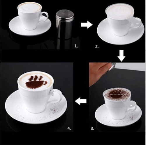 Трафаретная форма для кофе молока кекса 16 шт. шаблон бариста капучино Strew Pad
