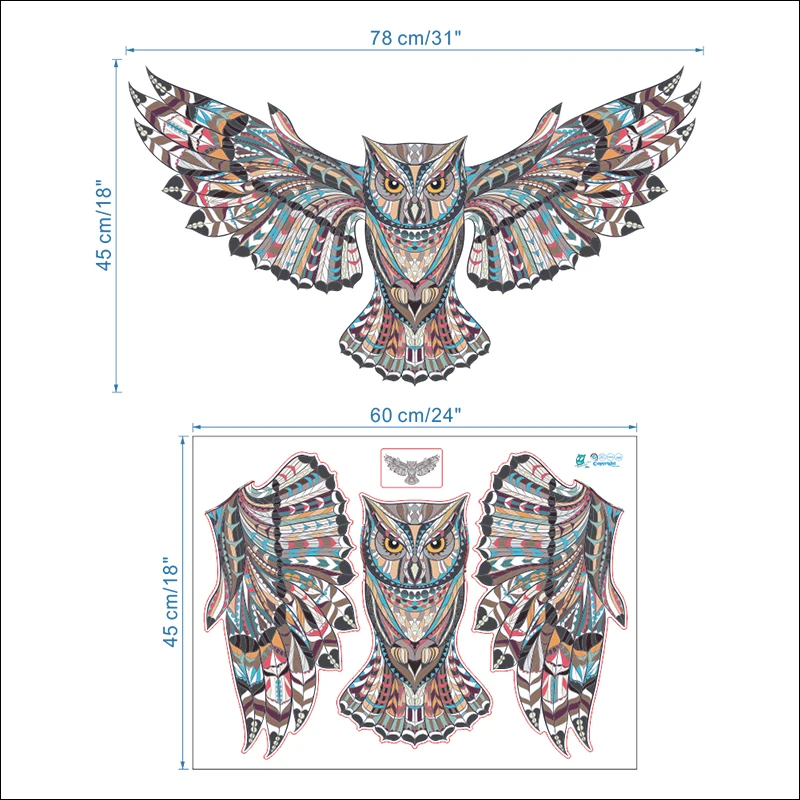 Flying Owl Wall Stickers Home Decoration Accessories For Living Room Wall Decals Kids Bedroom PVC Mural Art Animals Decor Poster
Flying Owl Wall Stickers Home Decoration Accessories For Living Room Wall Decals Kids Bedroom PVC Mural Art Animals Decor Poster