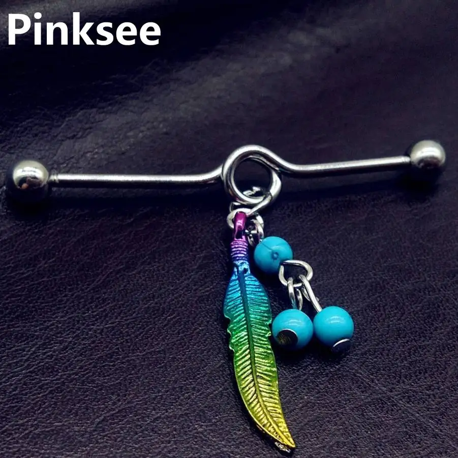 1PC Dream Catcher Pendant Industrial Barbell Stud Ear Helix Cartilage Piercing 316L Surgical Steel Body Jewelry 5mm Ball
1PC Dream Catcher Pendant Industrial Barbell Stud Ear Helix Cartilage Piercing 316L Surgical Steel Body Jewelry 5mm Ball
