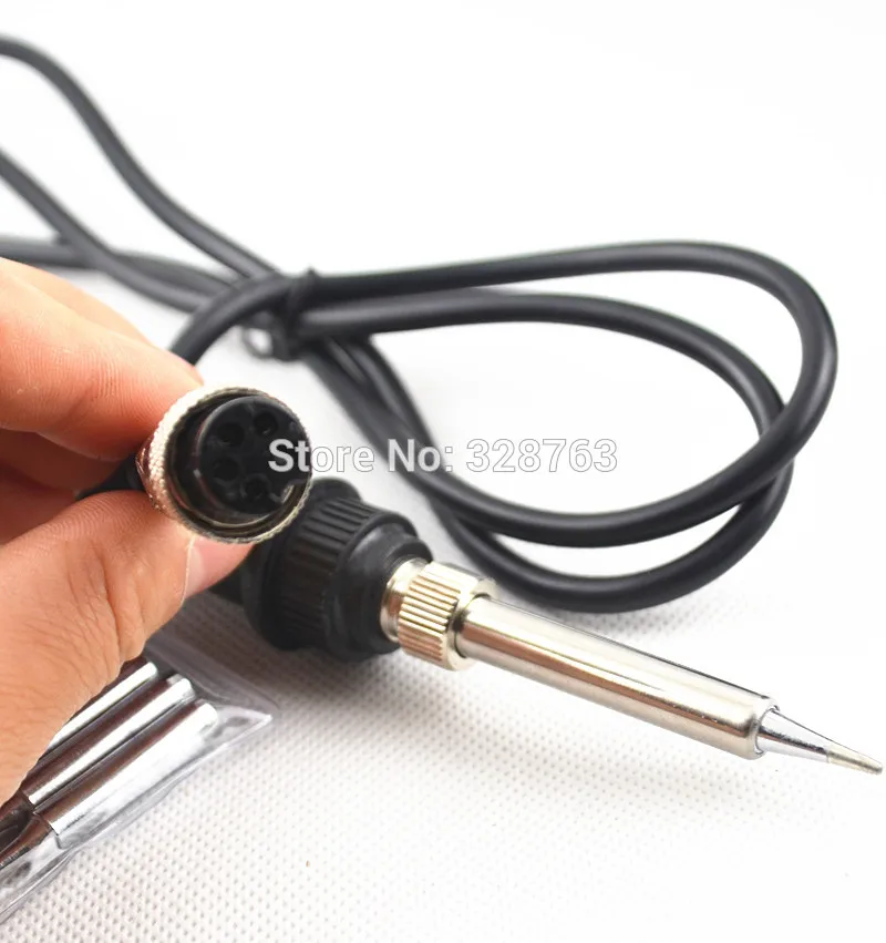 SMD Rework Soldering Station Hot Air Gun set kit Welding Repair tools Solder Iron Handle for 907 936 937 8586 5 hole +10pcs tip
SMD Rework Soldering Station Hot Air Gun set kit Welding Repair tools Solder Iron Handle for 907 936 937 8586 5 hole +10pcs tip