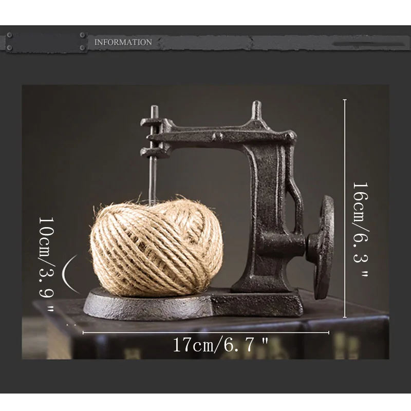 American Country Window Display Props Decorative Ornaments Retro Nostalgic Sewing Machine Cast Iron Rope Figurines Home Decor
American Country Window Display Props Decorative Ornaments Retro Nostalgic Sewing Machine Cast Iron Rope Figurines Home Decor