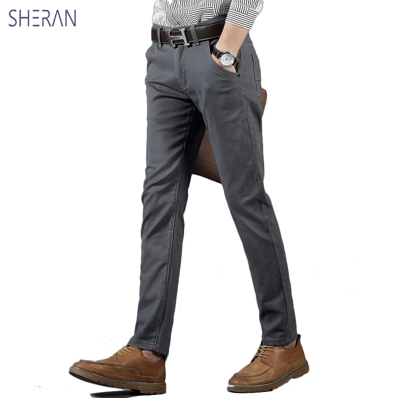 Cotton Casual Pants Men 2021 Spring New Business Fashion Leisure Elastic Straigh Trousers Male Brand Gray White Khaki Navy
Cotton Casual Pants Men 2021 Spring New Business Fashion Leisure Elastic Straigh Trousers Male Brand Gray White Khaki Navy