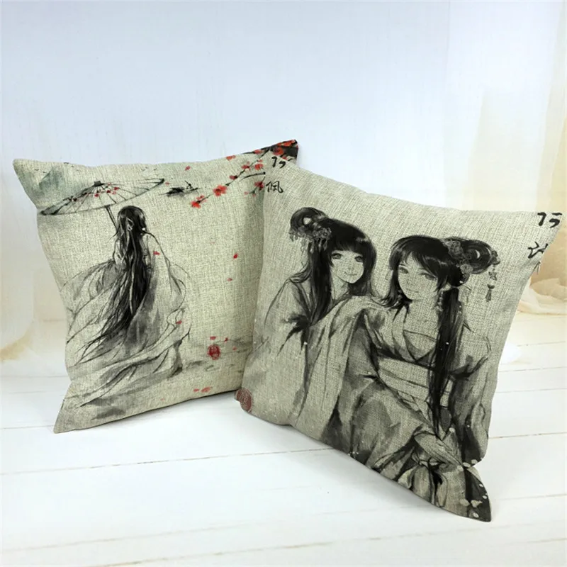 Kimono Two Japanese Girl Geisha Home Decorative Cotton Linen Pillow Case Cushion Cover 18'' 45CM
Kimono Two Japanese Girl Geisha Home Decorative Cotton Linen Pillow Case Cushion Cover 18'' 45CM
