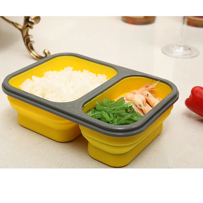 900ML 2 Cells Silicone Collapsible Portable Lunch Box Large Capacity Bowl Bento Box Folding Lunchbox Eco-Friendly Wholesale
900ML 2 Cells Silicone Collapsible Portable Lunch Box Large Capacity Bowl Bento Box Folding Lunchbox Eco-Friendly Wholesale
