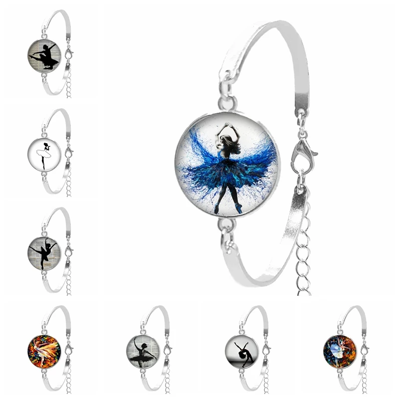 2019 New Ballet Dancer Character Silhouette Glass Cabochon Girl Bracelet Ballet Girl Oil Painting Dome Women's Bracelet Jewelry
2019 New Ballet Dancer Character Silhouette Glass Cabochon Girl Bracelet Ballet Girl Oil Painting Dome Women's Bracelet Jewelry