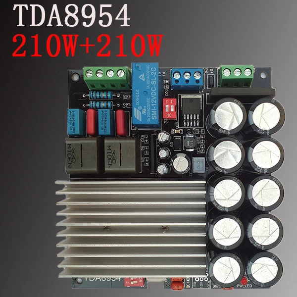 TDA8954 210 Вт + 210 Вт температура готовая 2,0 двухканальная плата цифрового усилителя мощности класса D
TDA8954 210 Вт + 210 Вт температура готовая 2,0 двухканальная плата цифрового усилителя мощности класса D