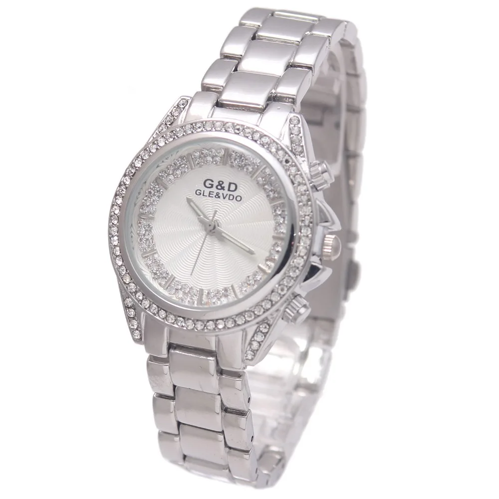 2017 Luxury G&D Women Watches Quartz Wristwatch Silver Lady's Dress Watches Stainless Steel Bracelet Clasp Relojes Mujer Gifts
2017 Luxury G&D Women Watches Quartz Wristwatch Silver Lady's Dress Watches Stainless Steel Bracelet Clasp Relojes Mujer Gifts
