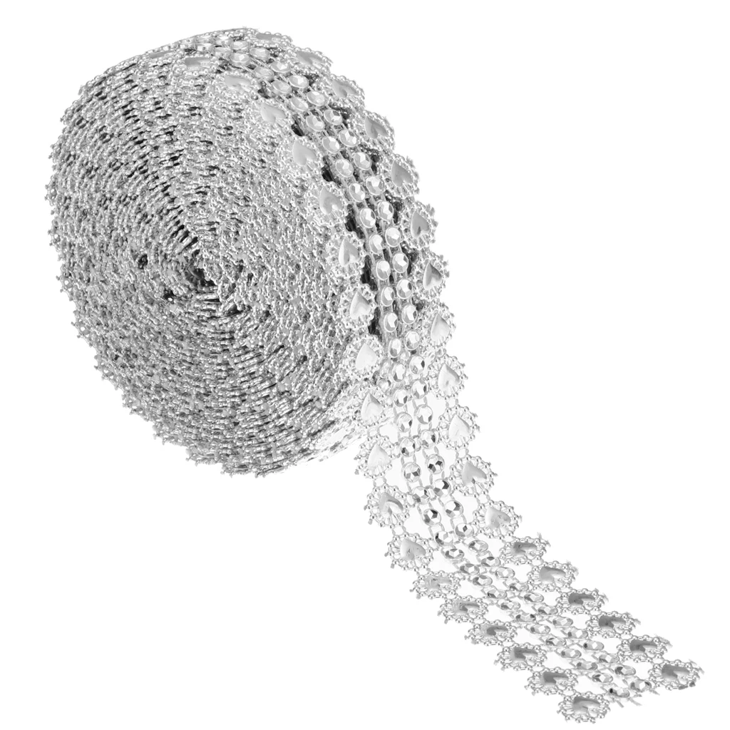 5 Yds алмазные сверкающие стразы сетка лента рулон для свадебной вечеринки торт Декор букет цветочный орнамент 
5 Yds алмазные сверкающие стразы сетка лента рулон для свадебной вечеринки торт Декор букет цветочный орнамент