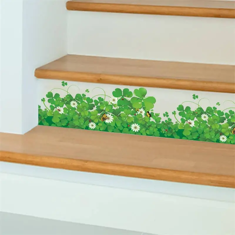 Romantic Fresh Clover wall sticker Flower and Butterfly Skirting Line Home Room Wedding Decals Decoration Waist WallPapers
Romantic Fresh Clover wall sticker Flower and Butterfly Skirting Line Home Room Wedding Decals Decoration Waist WallPapers