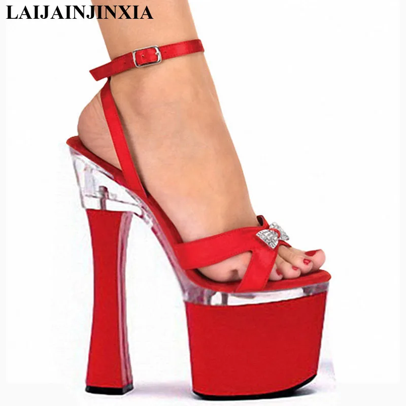 LAIJIANJINXIA comfortable thick heel 18cm high heel shoes sandals spool heels 7 inch high heels
LAIJIANJINXIA comfortable thick heel 18cm high heel shoes sandals spool heels 7 inch high heels