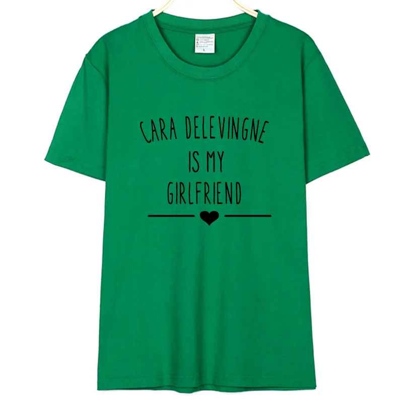 Women Fashion Pure Cotton Cara Delevingne Is My Girlfriend Letters Shirt Round Neck Short Sleeve Tee Casual Soft Shirt
Women Fashion Pure Cotton Cara Delevingne Is My Girlfriend Letters Shirt Round Neck Short Sleeve Tee Casual Soft Shirt