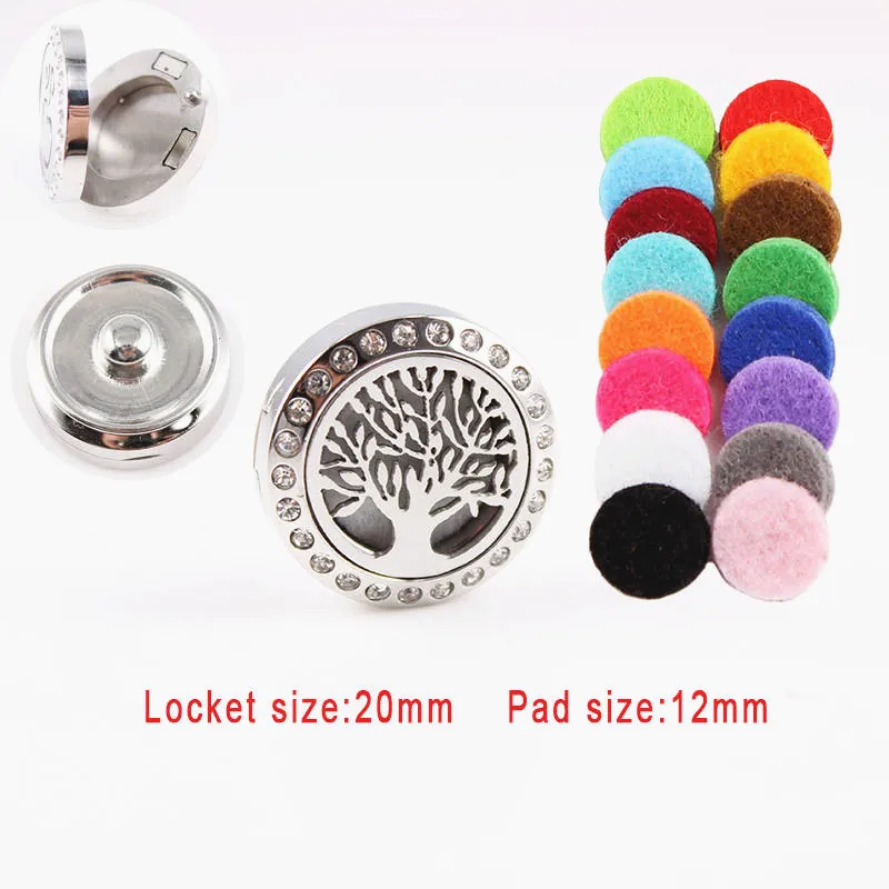 Tree Stainless Steel Perfume Locket Snap Button Aromatherapy Essential Oil Diffuser Locket Fit 18mm Snap Button Jewelry
Tree Stainless Steel Perfume Locket Snap Button Aromatherapy Essential Oil Diffuser Locket Fit 18mm Snap Button Jewelry