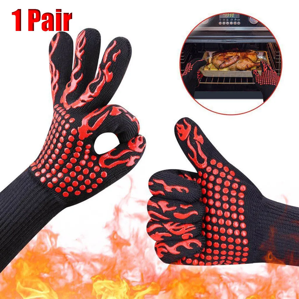 1 Pair Hot Thicken Silicone BBQ Grilling Cooking Gloves Extreme Heat Resistant Oven Welding Gloves Kitchen Dish Washing Mittens
1 Pair Hot Thicken Silicone BBQ Grilling Cooking Gloves Extreme Heat Resistant Oven Welding Gloves Kitchen Dish Washing Mittens