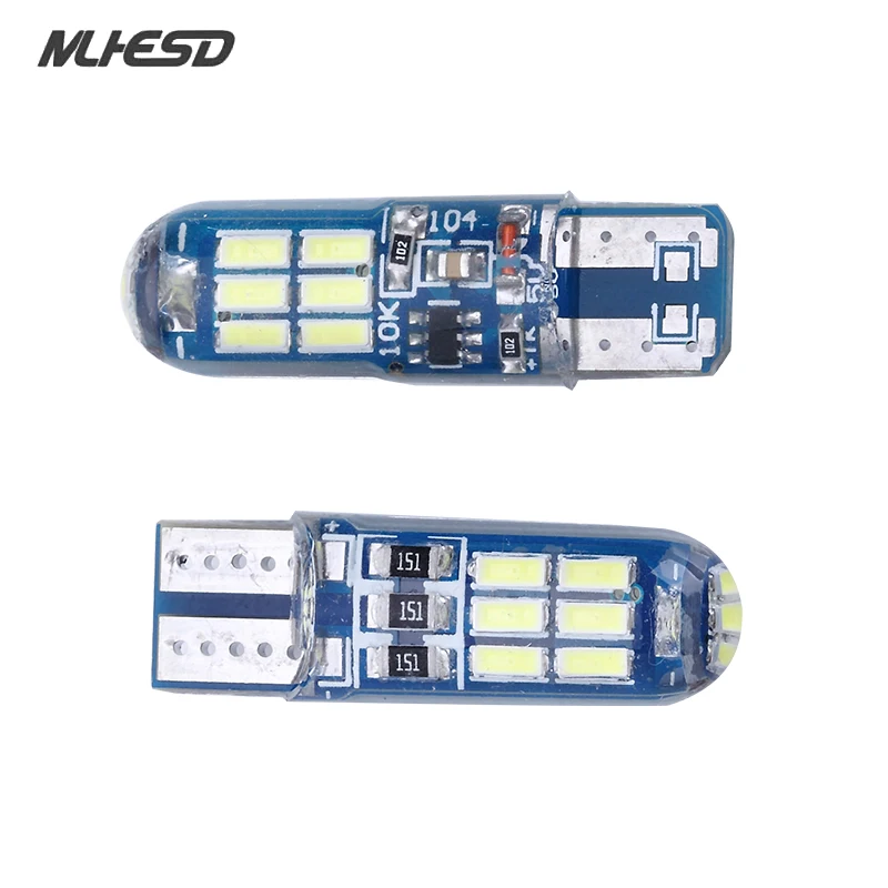 100pcs T10 Silicone Strobe Flash Shine 24smd 3014 LED 194 168 W5W Car Auto led DRL License Plate Wedge Light Bulb Lamp White 12V
100pcs T10 Silicone Strobe Flash Shine 24smd 3014 LED 194 168 W5W Car Auto led DRL License Plate Wedge Light Bulb Lamp White 12V
