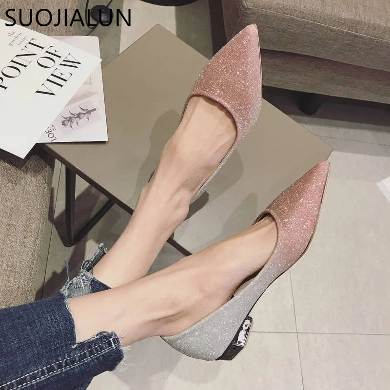 SUOJIALUN Spring Autumn Women Shoes Pointed Toe Ballet Flats Fashion Sequined Cloth Slip on Ladies Flat Shoes Zapatos Mujer
SUOJIALUN Spring Autumn Women Shoes Pointed Toe Ballet Flats Fashion Sequined Cloth Slip on Ladies Flat Shoes Zapatos Mujer
