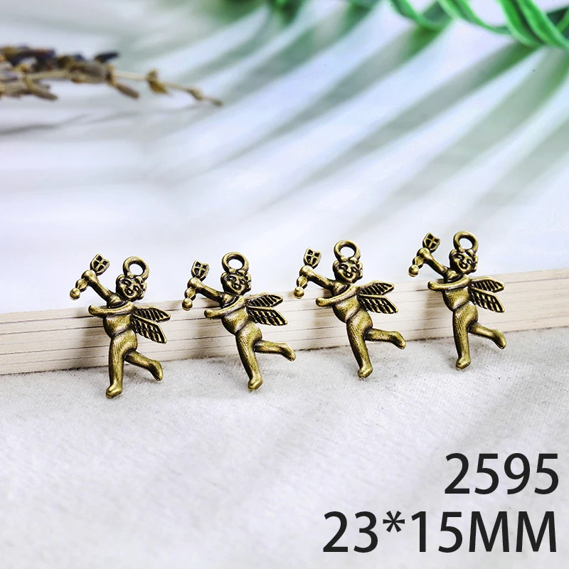 23*15mm 15pcs Angel Alloy Pendant For Diy Jewelry Making 2 Colors Antique Silver Antique Bronze No.2595
23*15mm 15pcs Angel Alloy Pendant For Diy Jewelry Making 2 Colors Antique Silver Antique Bronze No.2595