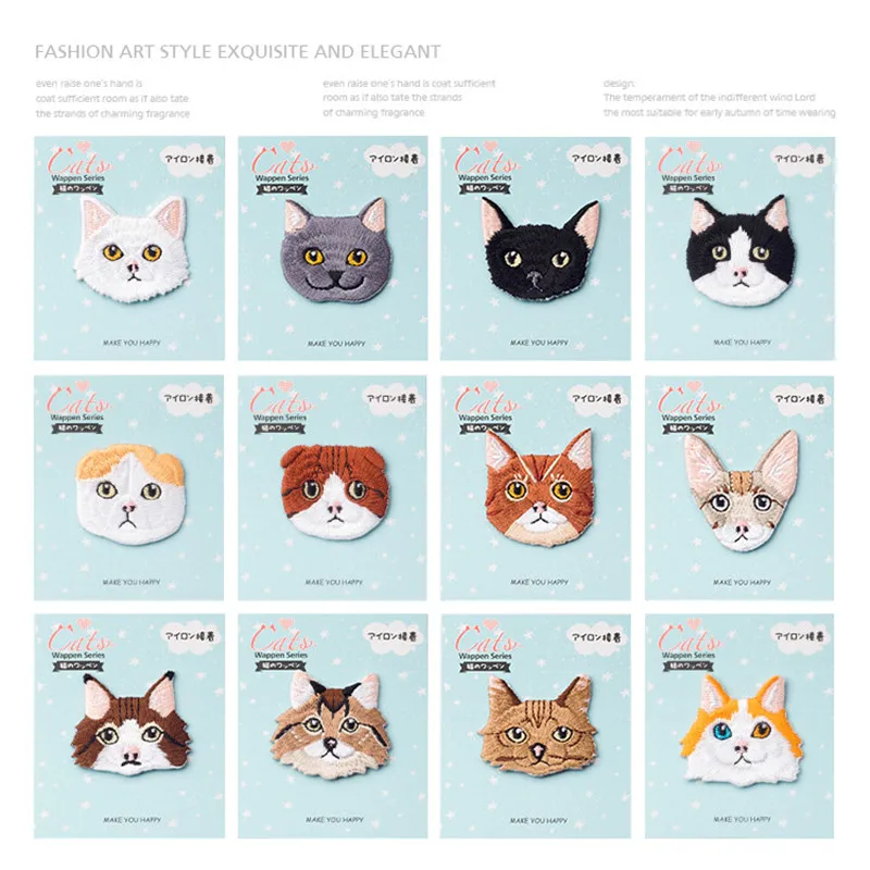 High Quality Black White Cat Full Embroidered Iron On Patch for Clothing Baby Clothes Applique Stickers Cute Patches for DIY
High Quality Black White Cat Full Embroidered Iron On Patch for Clothing Baby Clothes Applique Stickers Cute Patches for DIY