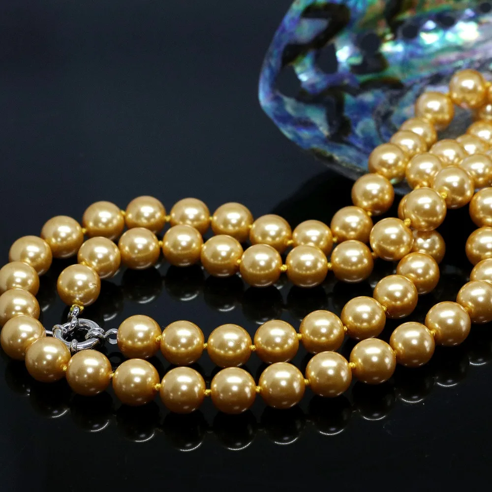 Delicate yellew round shell simulated-pearl beads 8,10,12,14mm fashion long high quality chain necklace 36inch B1444
Delicate yellew round shell simulated-pearl beads 8,10,12,14mm fashion long high quality chain necklace 36inch B1444