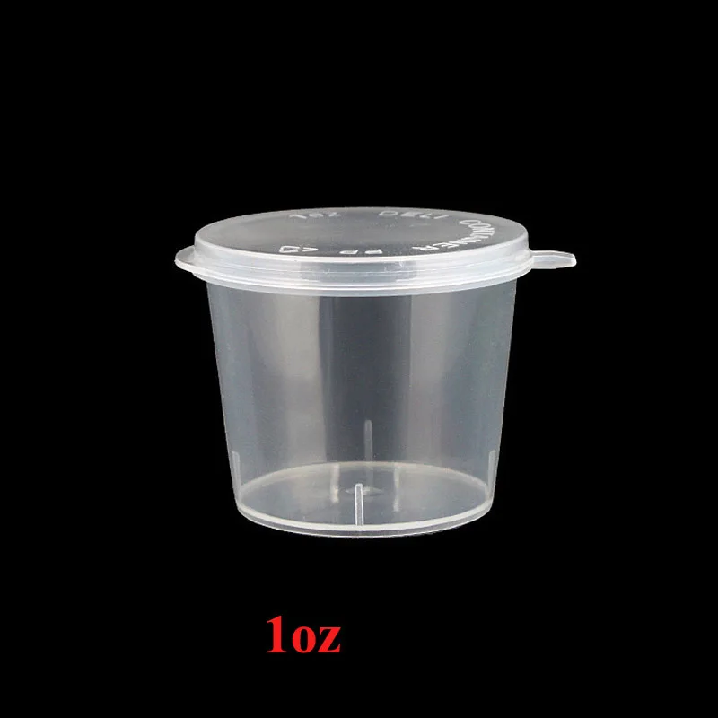 25 мл 1 унция чашки приправы одноразовые контейнеры для джема специй с прозрачной