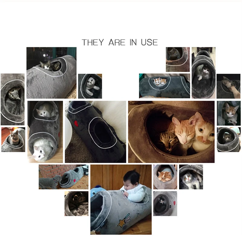pawstrip 2018 New Winter Cat Beds Soft Warm Small Dog Bed Coral Fleece Cat Tunnel Bed Pet Nest Bed For Dog Cats S/L
pawstrip 2018 New Winter Cat Beds Soft Warm Small Dog Bed Coral Fleece Cat Tunnel Bed Pet Nest Bed For Dog Cats S/L