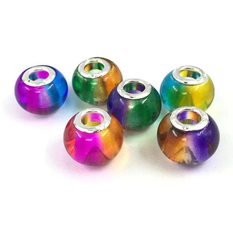 Gradient Rainbow Murano Glass Charm European Beads Fit Charms Bracelets&Bangles Necklace
Gradient Rainbow Murano Glass Charm European Beads Fit Charms Bracelets&Bangles Necklace