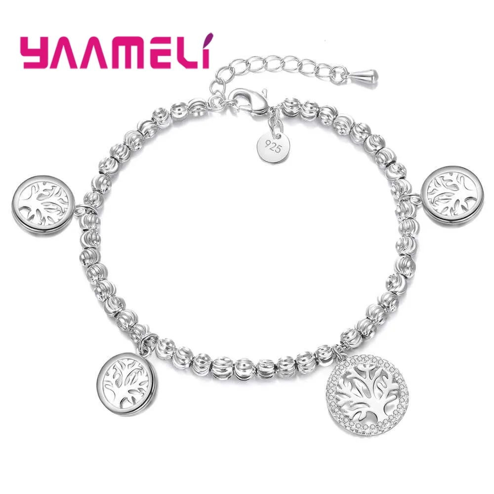 Charming Jewelry Bracelet Bangles Pretty 925 Sterling Silver Cubic Zircon Paved Accessories Life Tree Pendant present For Girl
Charming Jewelry Bracelet Bangles Pretty 925 Sterling Silver Cubic Zircon Paved Accessories Life Tree Pendant present For Girl