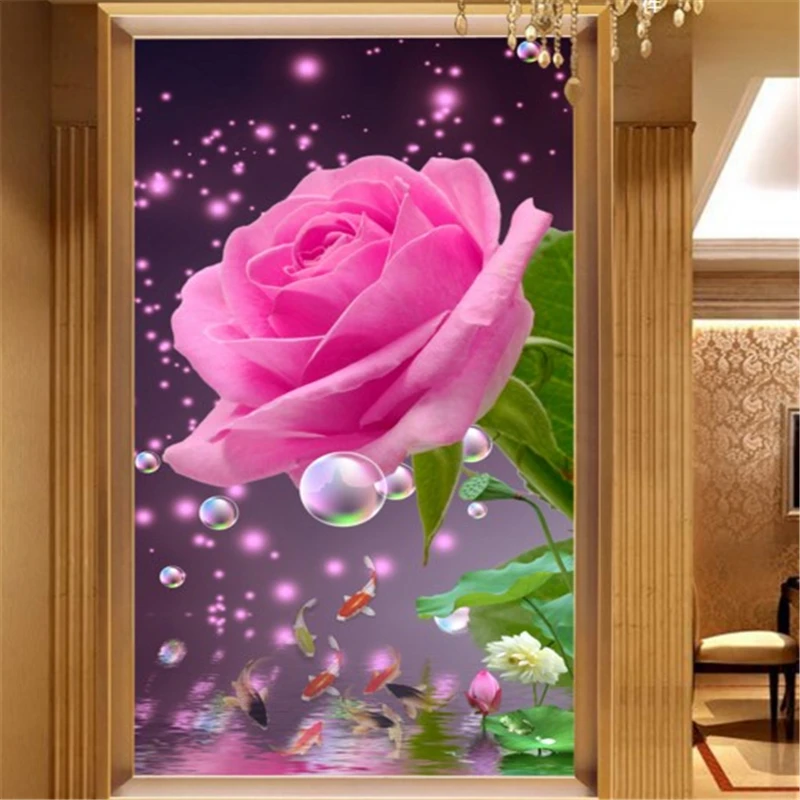 beibehang Custom any size 3D pink pink rose reflection nine fish bedroom TV background wallpaper home decoration wallpaper
beibehang Custom any size 3D pink pink rose reflection nine fish bedroom TV background wallpaper home decoration wallpaper