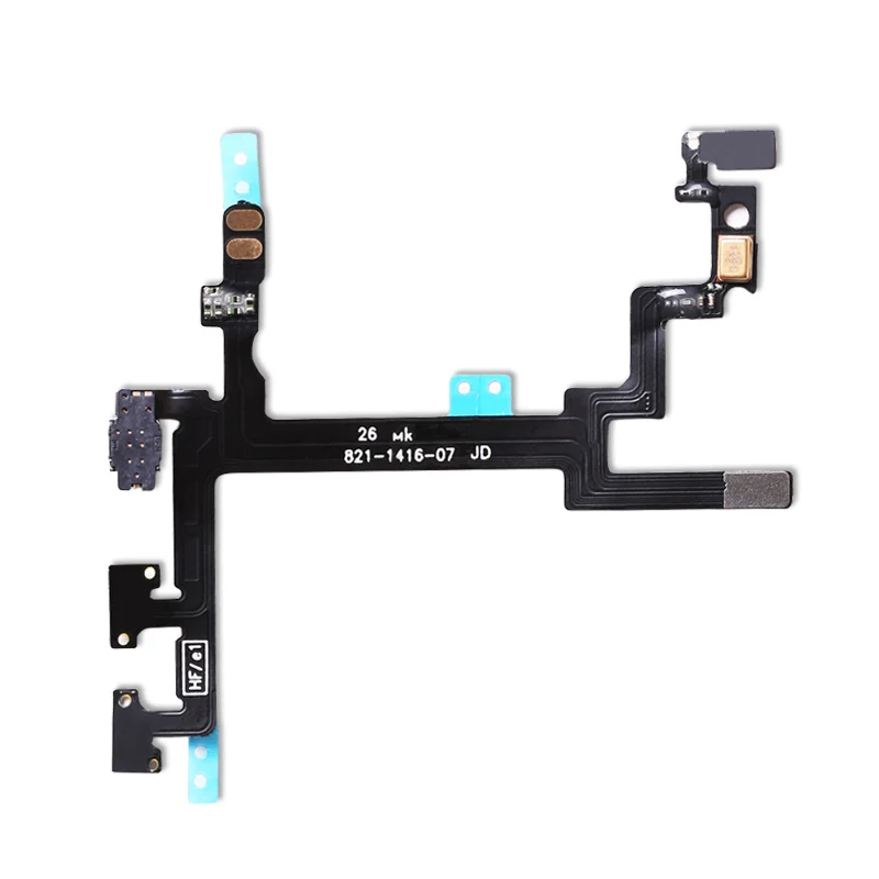 1pcs for iPhone 5 Power On/Off Volume Buttons Silent Switch Button Microphone LED Flash Flex Cable With Brackets Replacement
1pcs for iPhone 5 Power On/Off Volume Buttons Silent Switch Button Microphone LED Flash Flex Cable With Brackets Replacement