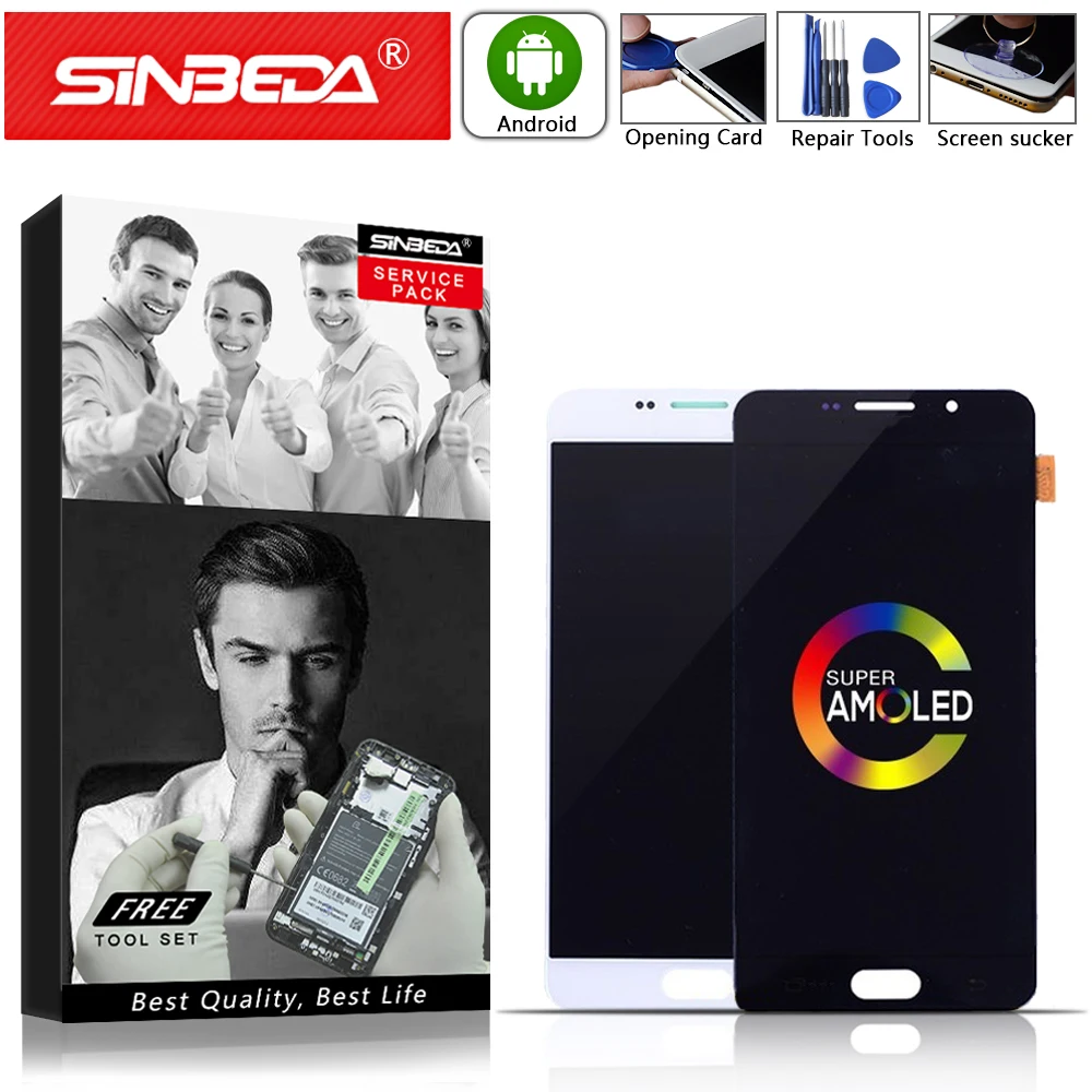 Super AMOLED 5.5" For SAMSUNG Galaxy A7 2016 LCD Display Touch Screen Digitizer For Samsung A710 A710F A710M LCD Screen Assemble
Super AMOLED 5.5" For SAMSUNG Galaxy A7 2016 LCD Display Touch Screen Digitizer For Samsung A710 A710F A710M LCD Screen Assemble