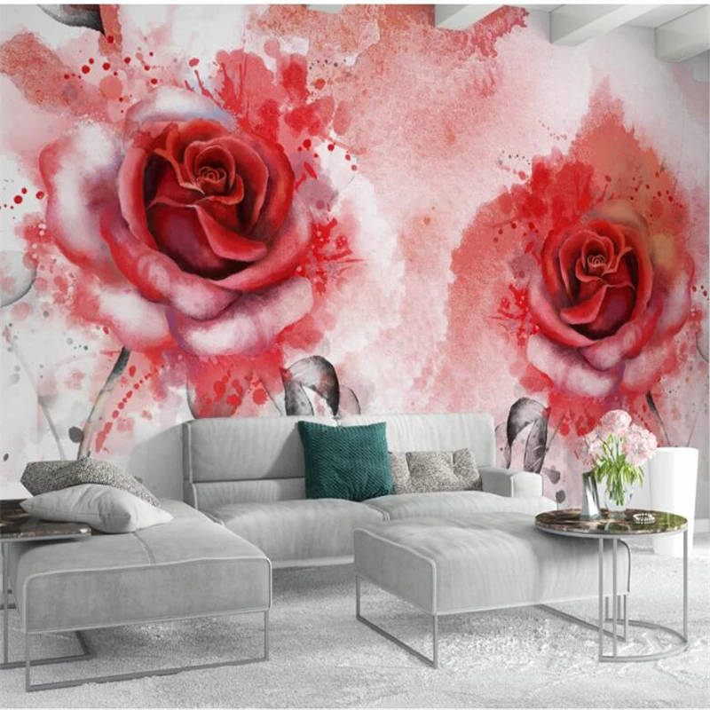 wellyu papel de parede Custom wallpaper Modern minimalistic abstract watercolor hand painted rose flower wall background
wellyu papel de parede Custom wallpaper Modern minimalistic abstract watercolor hand painted rose flower wall background
