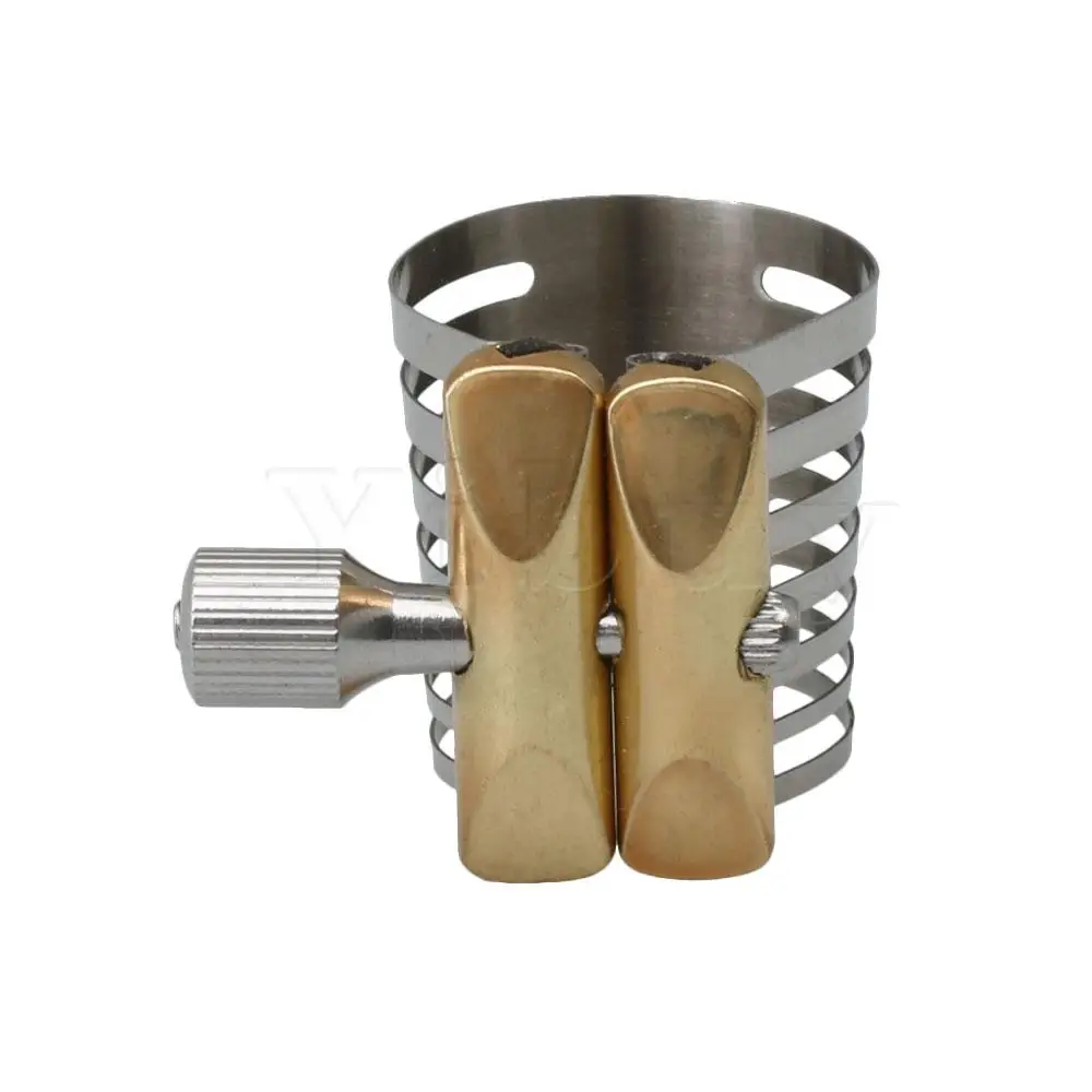 Yibuy Silver Steel B-fla Twin Screw Adjustment Tenor Saxophone Mouthpiece Ligature for Plastic Mouthpieces
Yibuy Silver Steel B-fla Twin Screw Adjustment Tenor Saxophone Mouthpiece Ligature for Plastic Mouthpieces