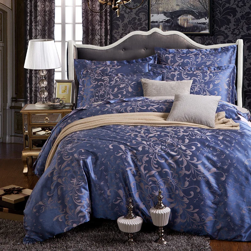 European bedding set jacquard luxury stain bed set bed cover spring sheet 4pcs/set Queen king duvet set 50
European bedding set jacquard luxury stain bed set bed cover spring sheet 4pcs/set Queen king duvet set 50