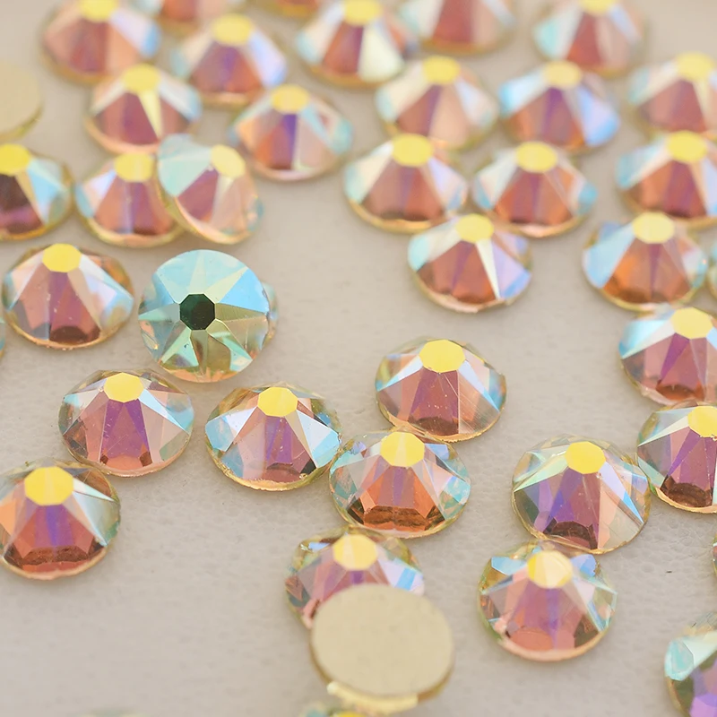 Flat Back Rhinestone 2088 Crystal Strass 16 Cut Face Crystals Jonquil AB ss20 4.6-4.8mm Gold Back Nail Art Rhinestones
Flat Back Rhinestone 2088 Crystal Strass 16 Cut Face Crystals Jonquil AB ss20 4.6-4.8mm Gold Back Nail Art Rhinestones