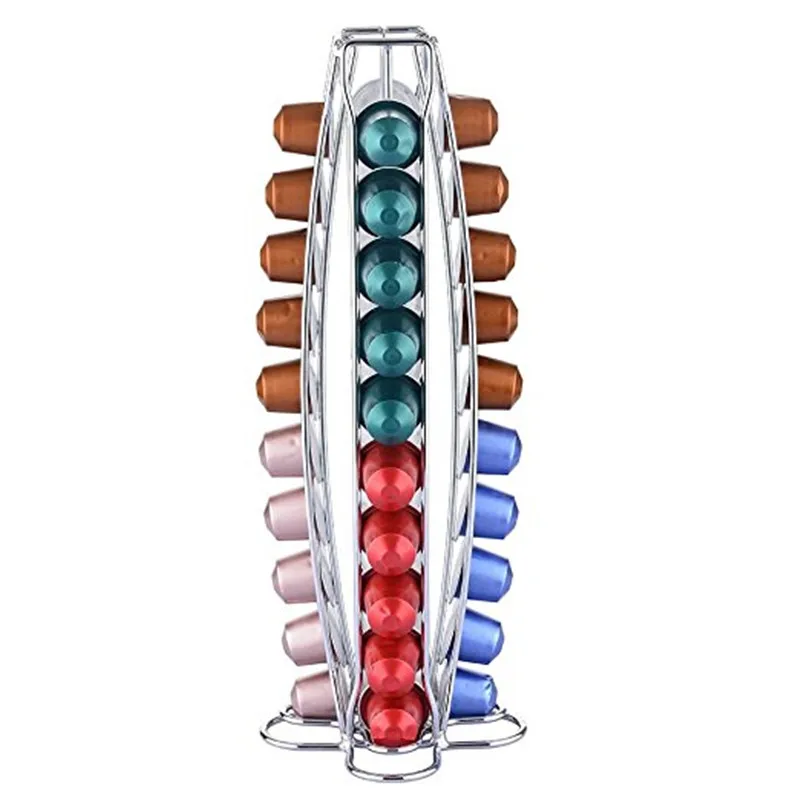 1PC Coffee Pod Holder Rack Capsule Storage Stand Tower for 40pcs Nespresso | Дом и сад